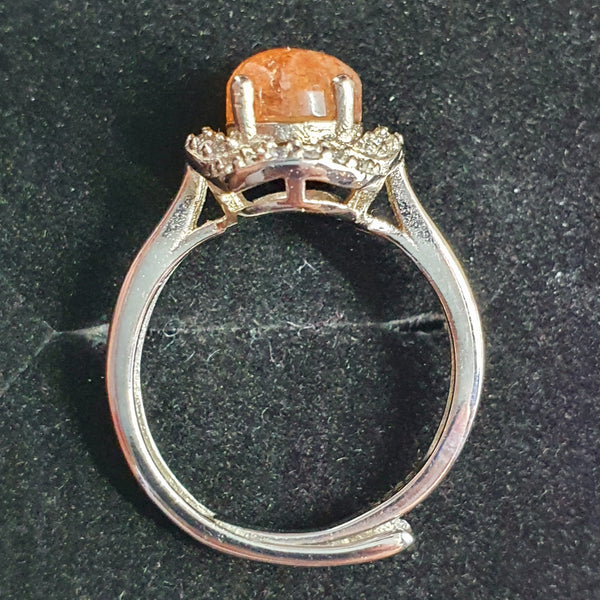 R0009 - Golden Strawberry Sunstone Ring