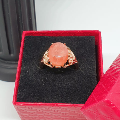 R0016 - Rhodochrosite Ring