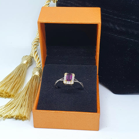 R0029 - Rhodolite Garnet Ring