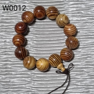 W0012 - Raja Kayu Beads Bracelet (血龙木佛珠) 18mm