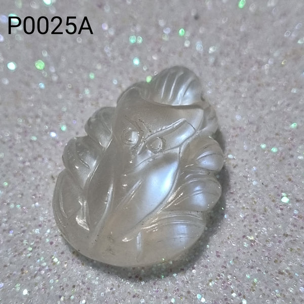 P0025A - Moon Stone Nine-Tailed Fox Pendant