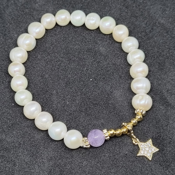 B0206 - Freshwater Pearls Bracelet - 7mm