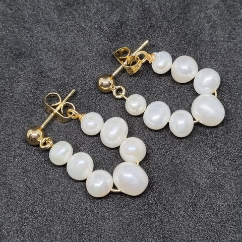 E0023 - Freshwater Pearl Ear Studs