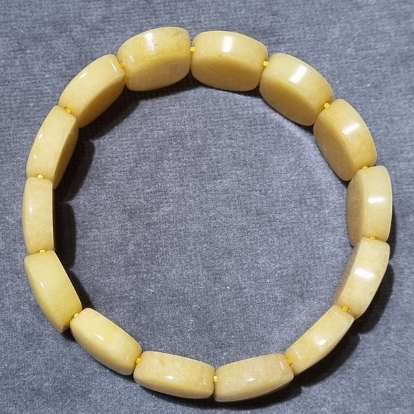B0315 - Yellow Jade Bracelet - 20.1mm