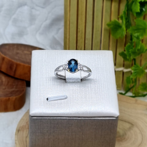 R0078 - London Blue Topaz Ring