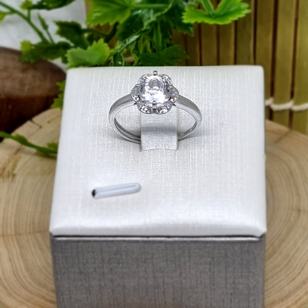R0152 - Clear Moissanite Ring - 1.0ct