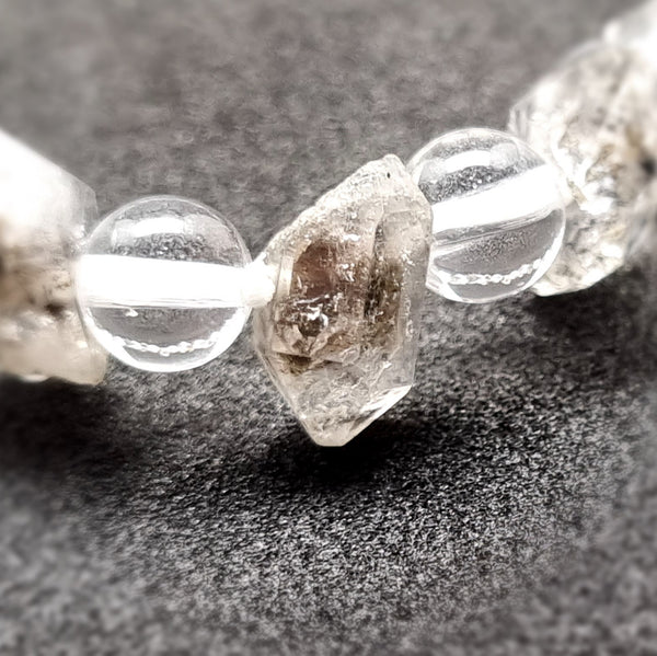 B0503 - Herkimer Diamond Bracelet - 6-7+mm