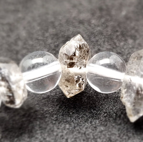 B0503 - Herkimer Diamond Bracelet - 6-7+mm