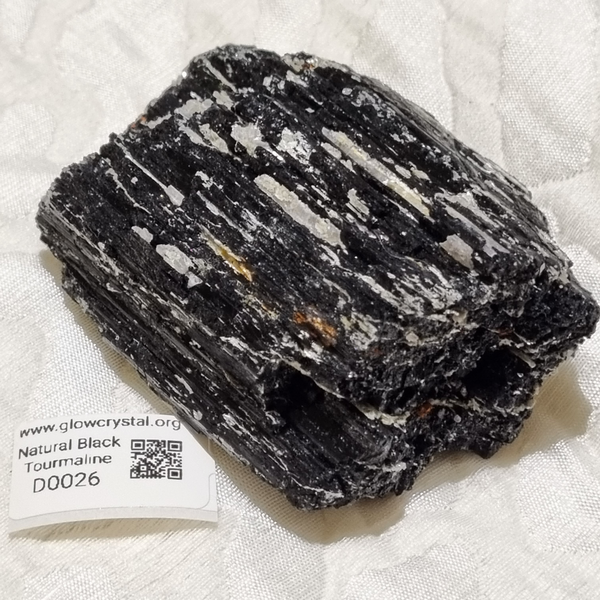 D0024-D0036 - Natural Black Tourmaline with Mica (Large)