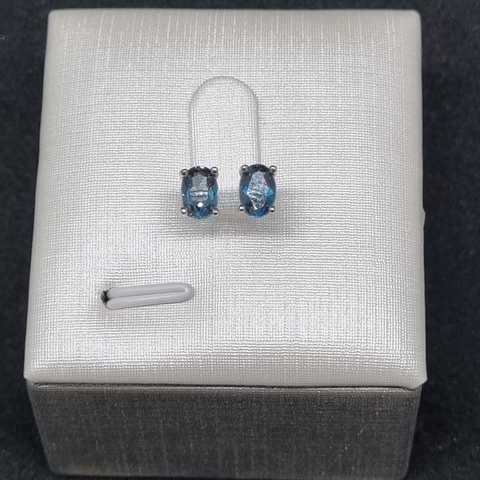 E0013 - London Blue Topaz Ear Studs