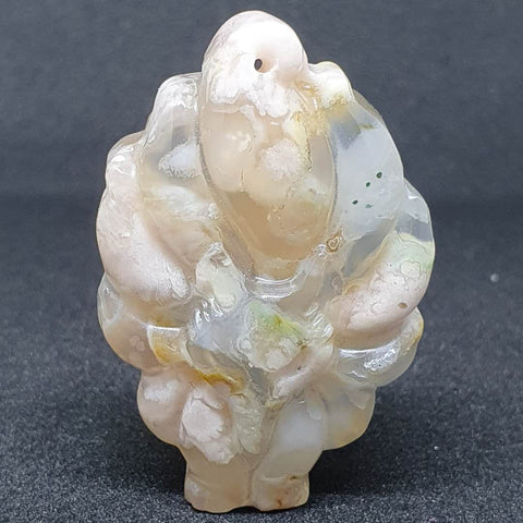 P0001-P0005 - Sakura Agate Nine-tailed Fox Pendant